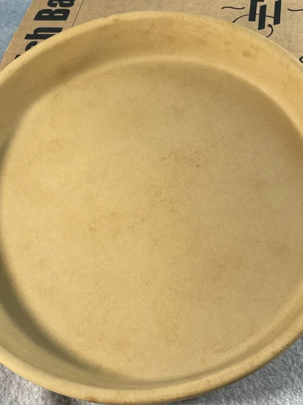 Pampered Chef Deep Dish Baker Round Stoneware Baking Family Heritage #1390 10 in